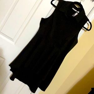 NWT-NY&Co Blk High-Low Dress Shirt Sleeveless szS